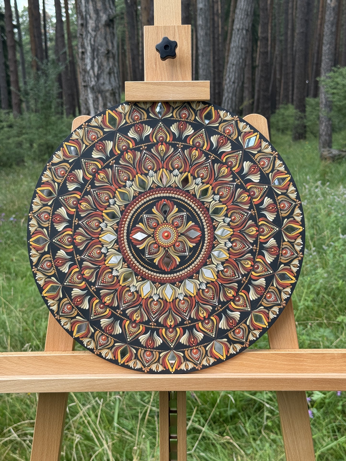 Sun of Harmony | Hand-Painted Mandala