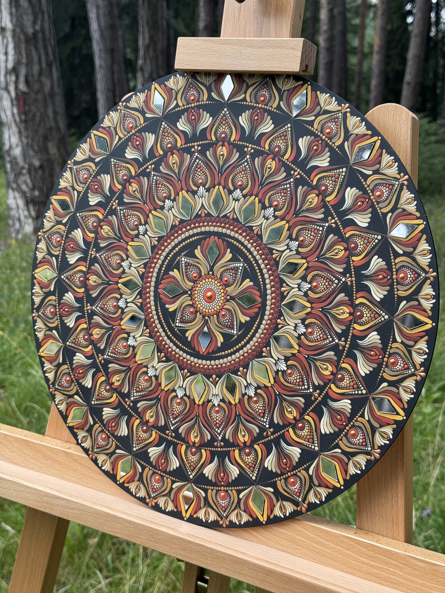 Sun of Harmony | Hand-Painted Mandala
