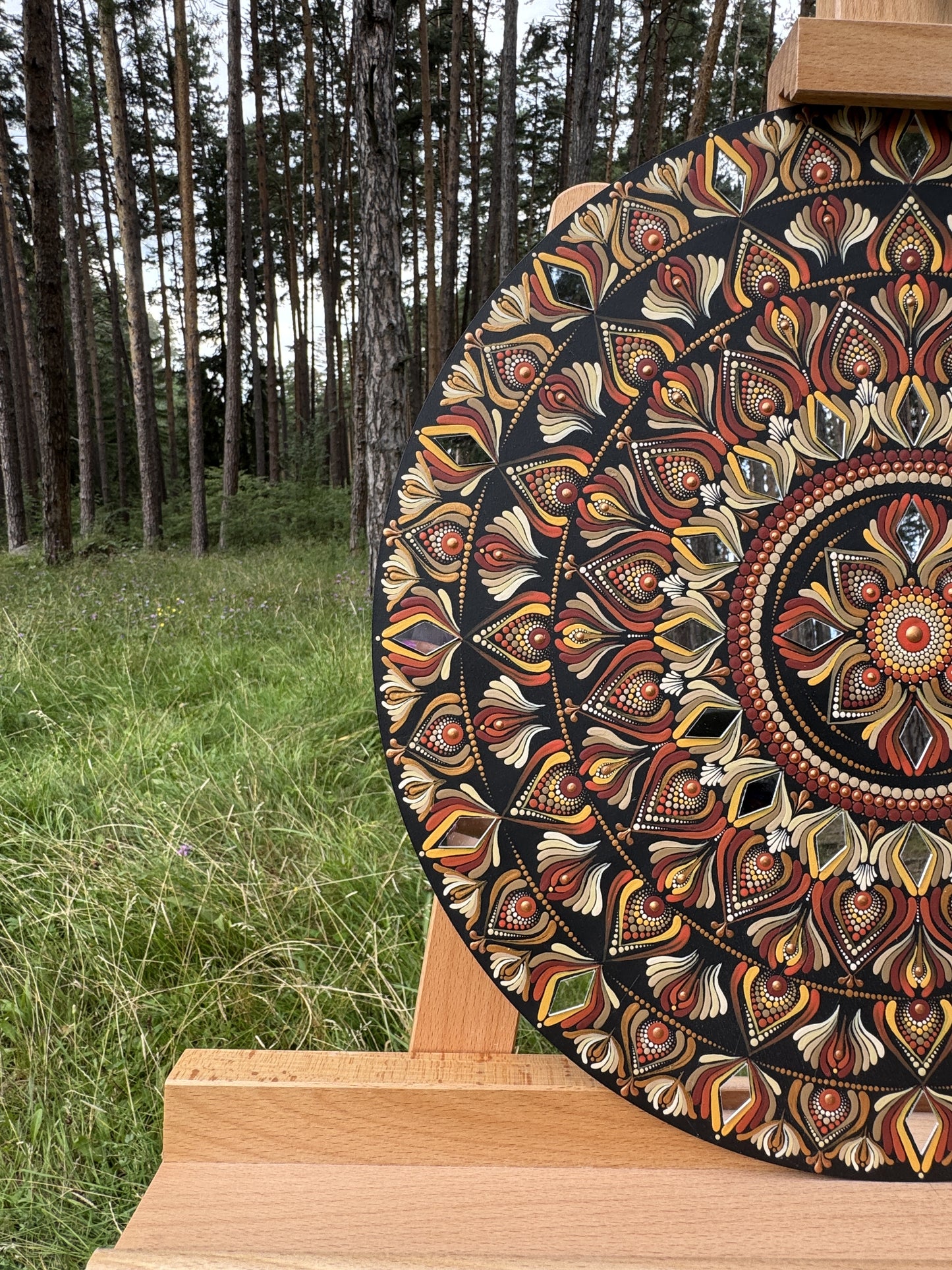 Sun of Harmony | Hand-Painted Mandala