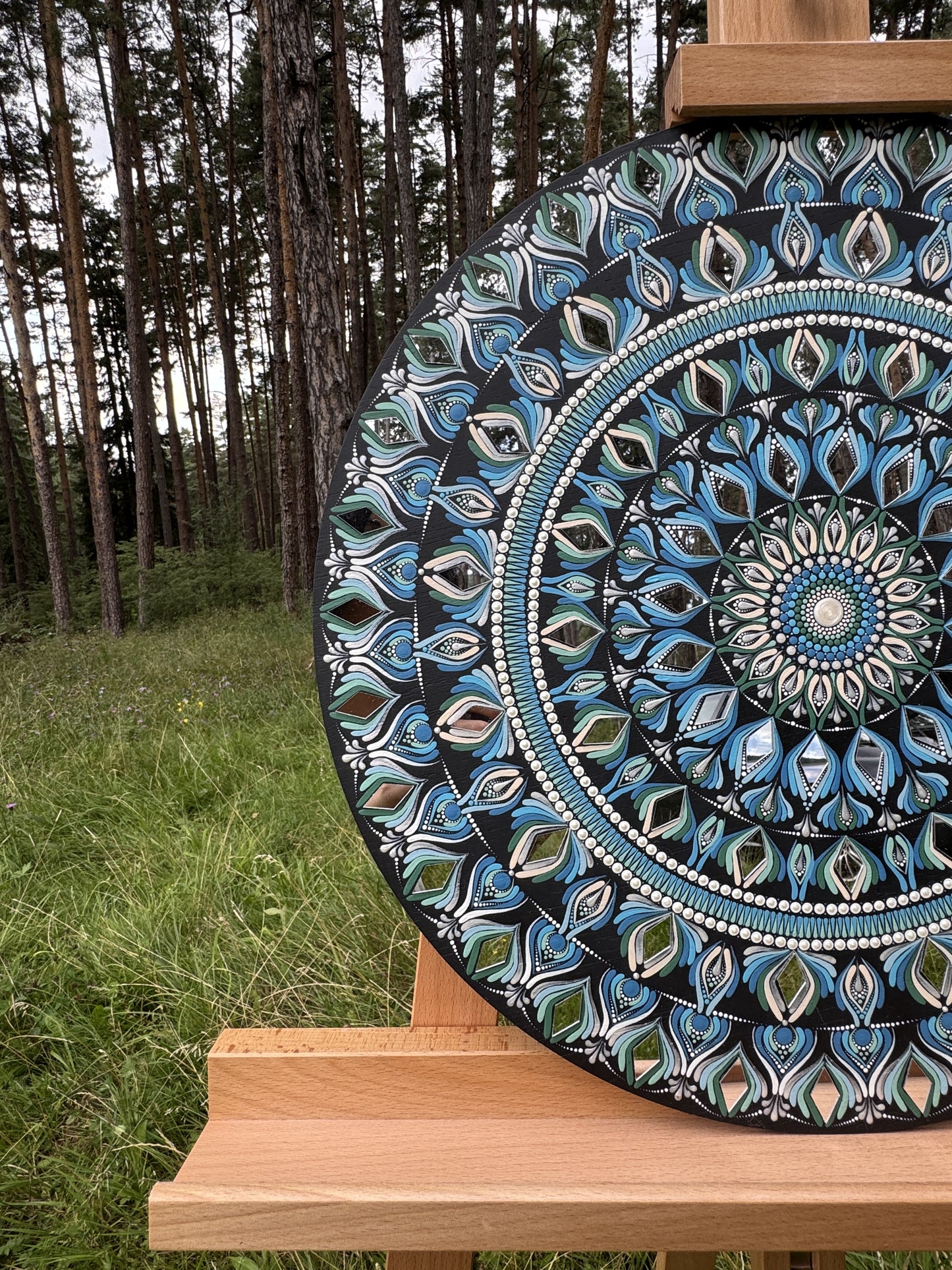 Celestial Breath | Hand-Painted Mandala