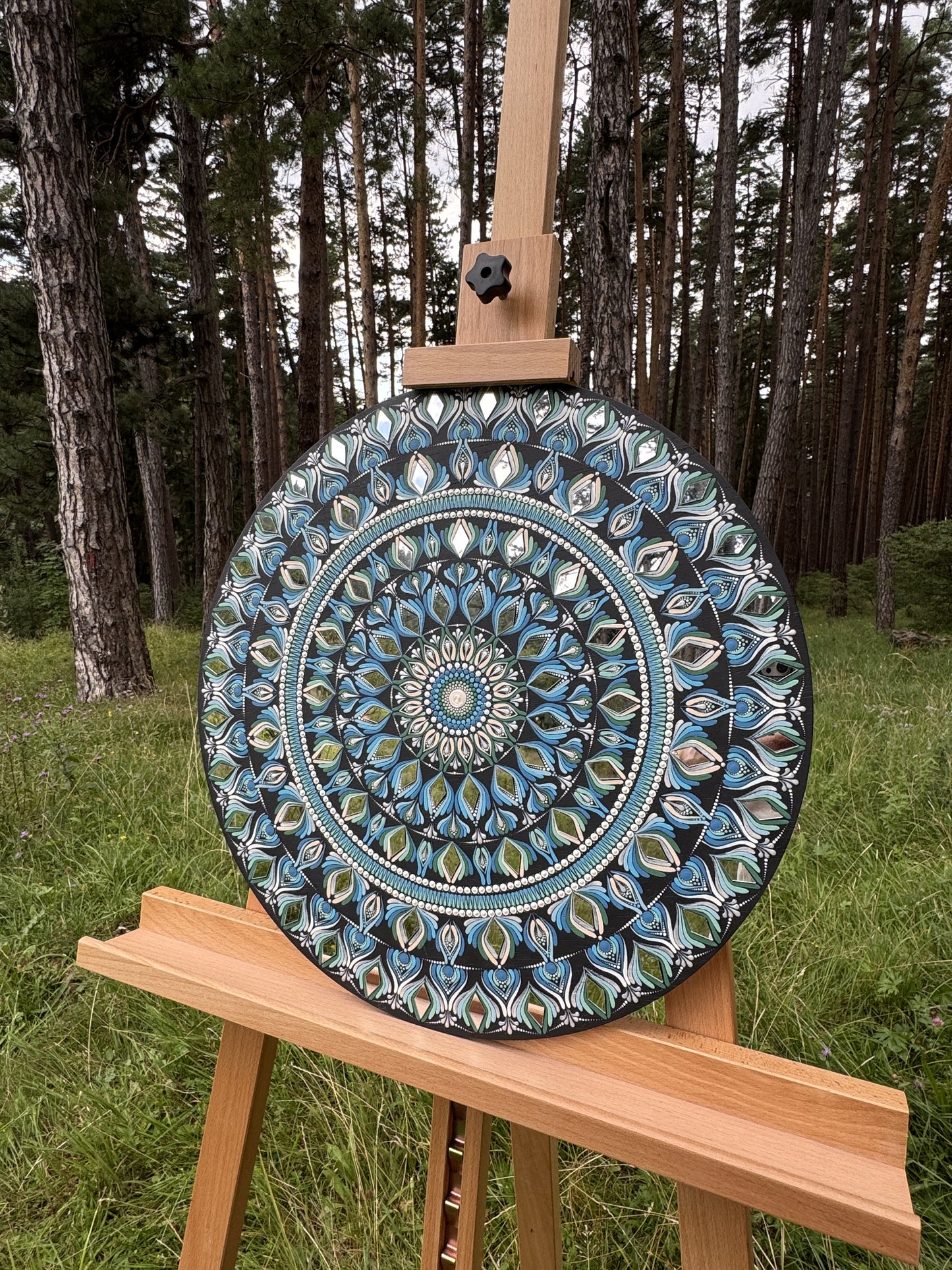 Celestial Breath | Hand-Painted Mandala