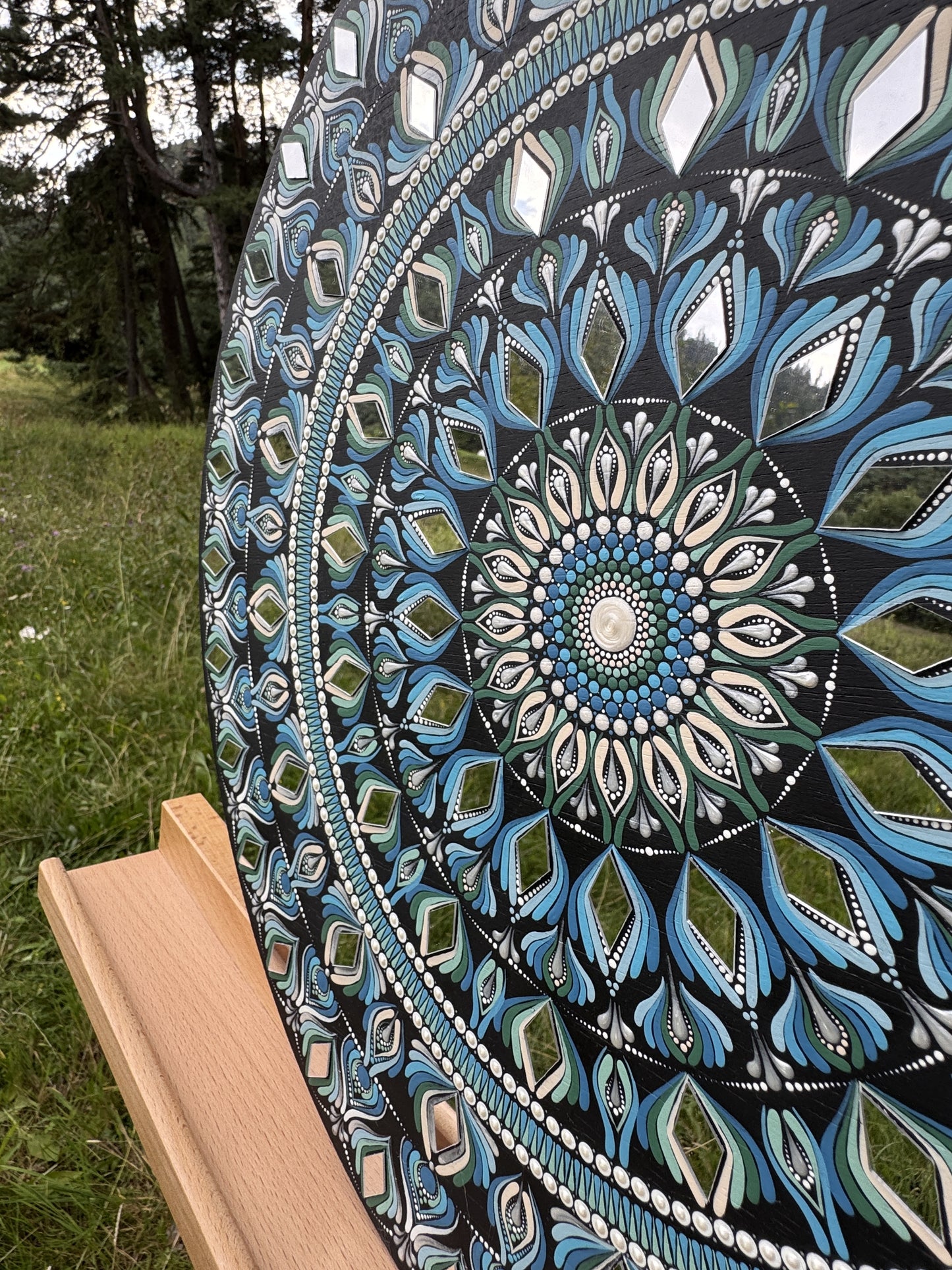 Celestial Breath | Hand-Painted Mandala