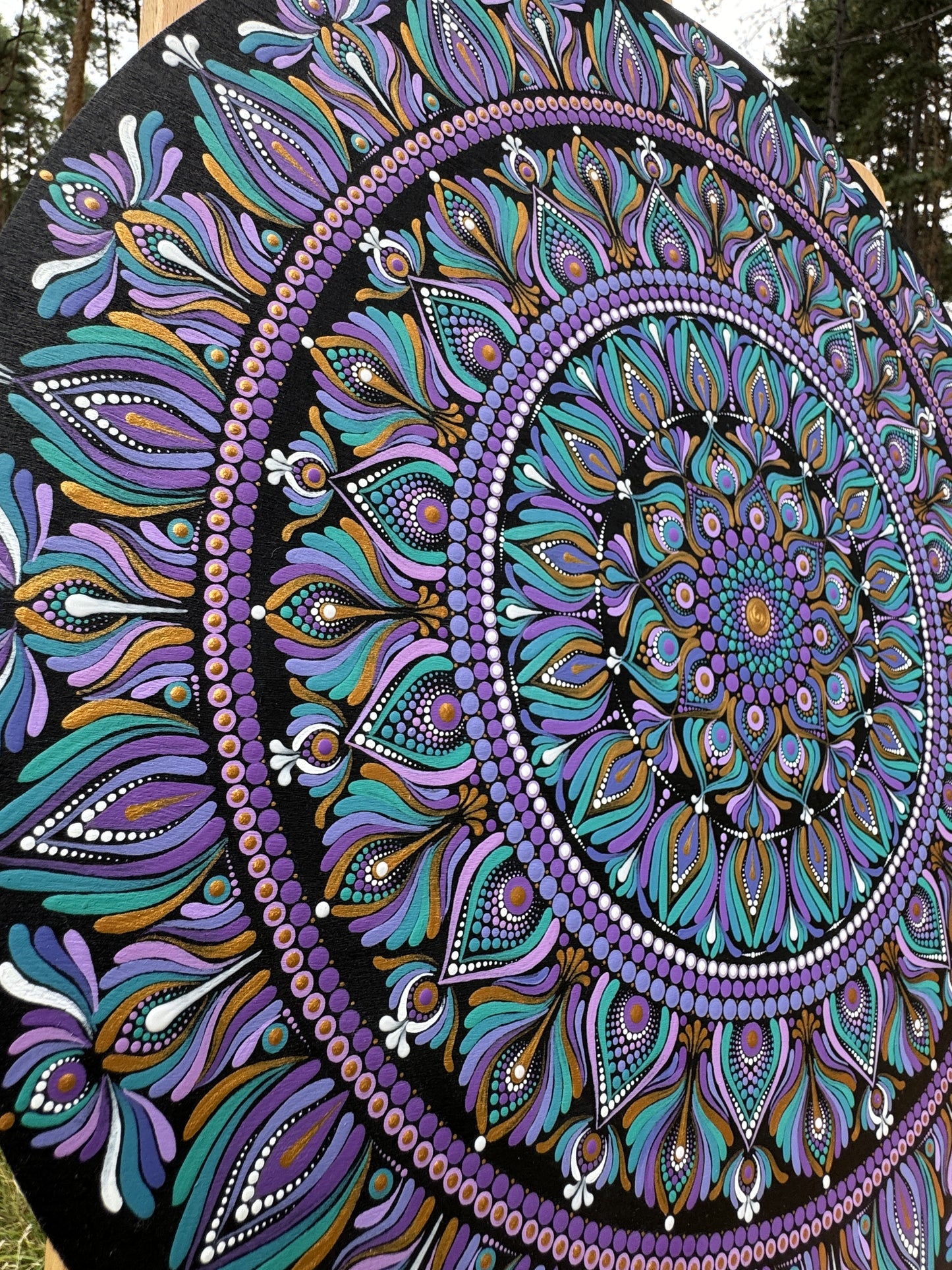 Astral Whisper | Hand-Painted Mandala