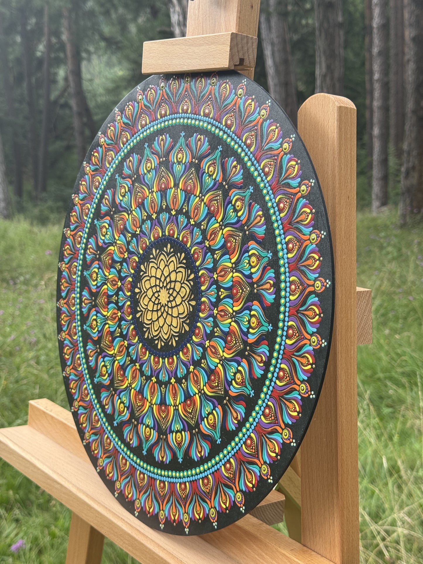 Spectrum of Life | Hand-Painted Mandala