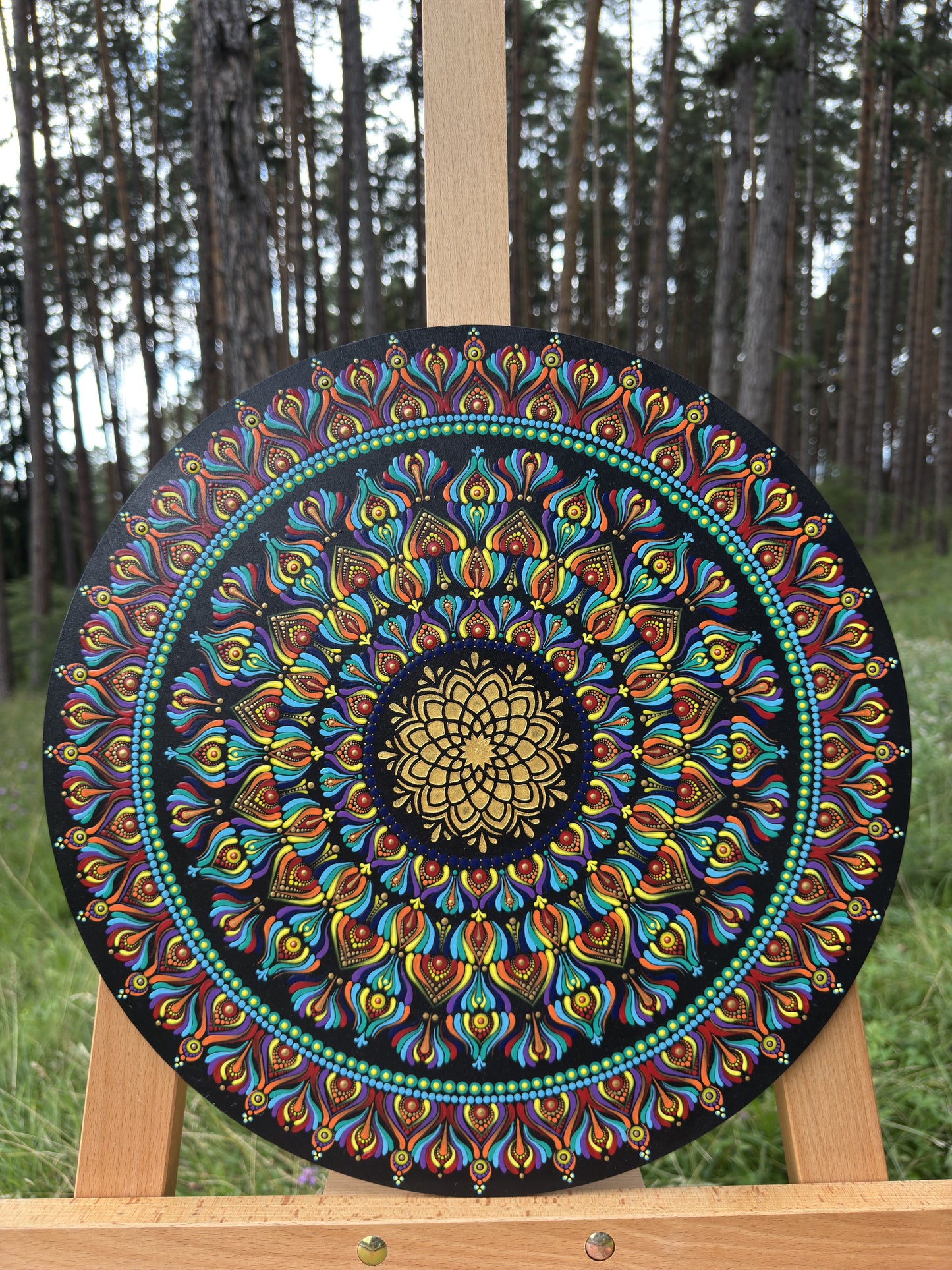 Spectrum of Life | Hand-Painted Mandala