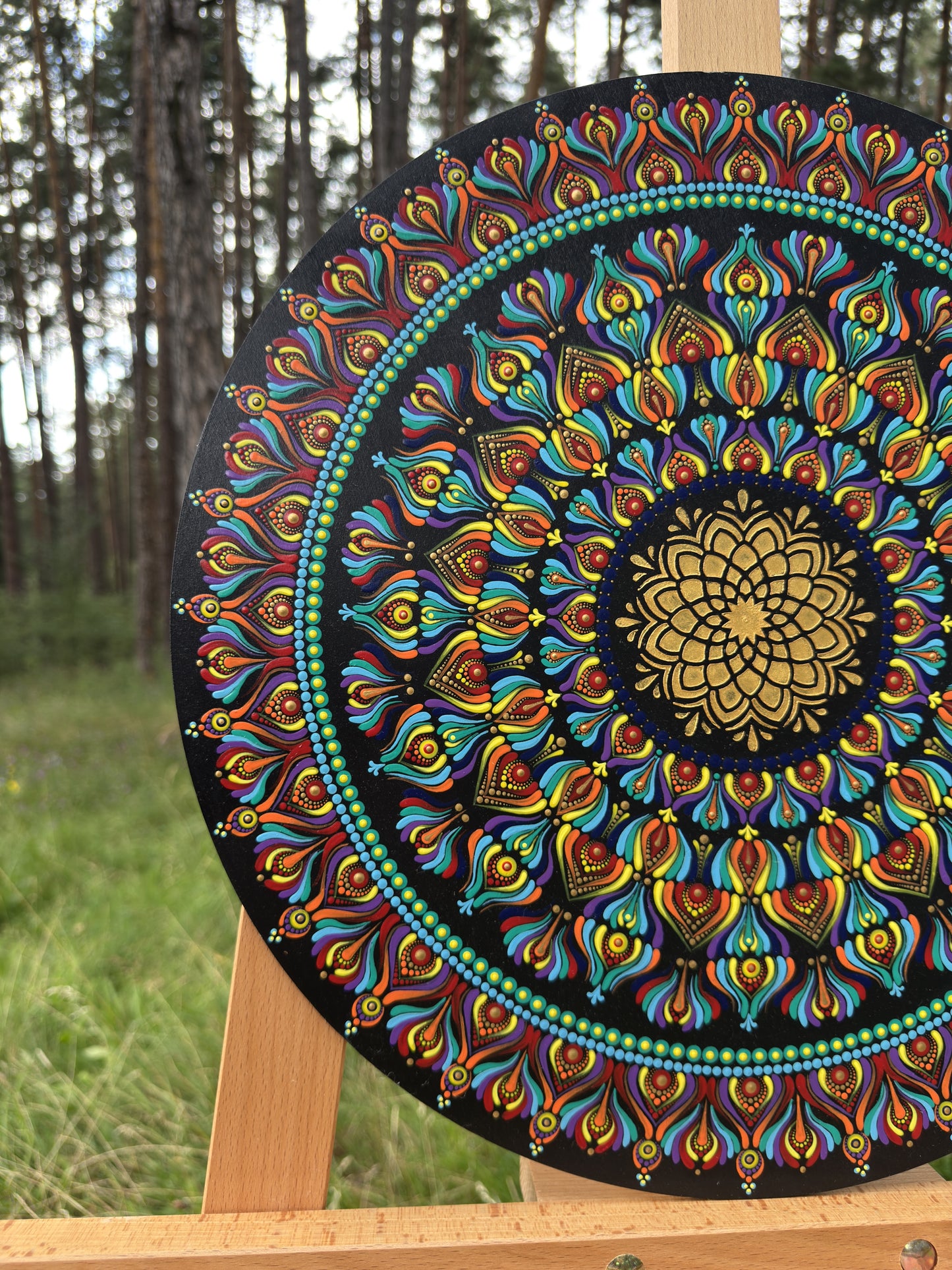 Spectrum of Life | Hand-Painted Mandala