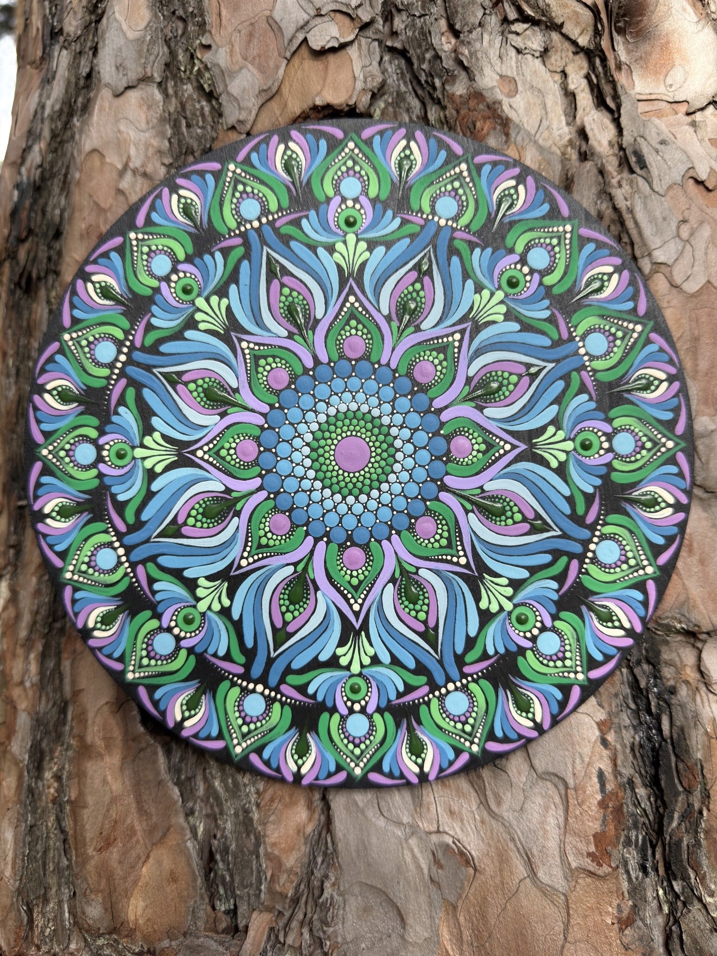 Awakening Blossoms | Hand-Painted Mandala