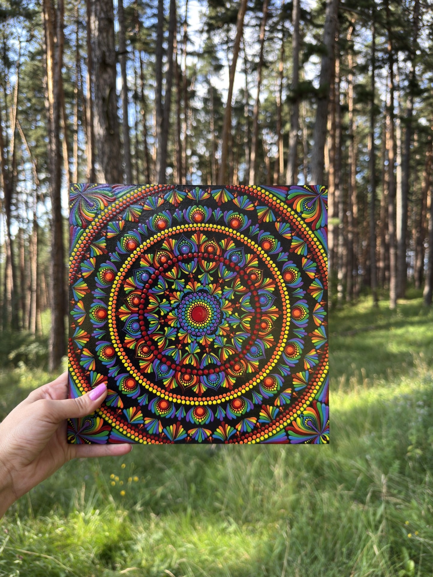 Kaleidoscope Dream | Hand-Painted Mandala