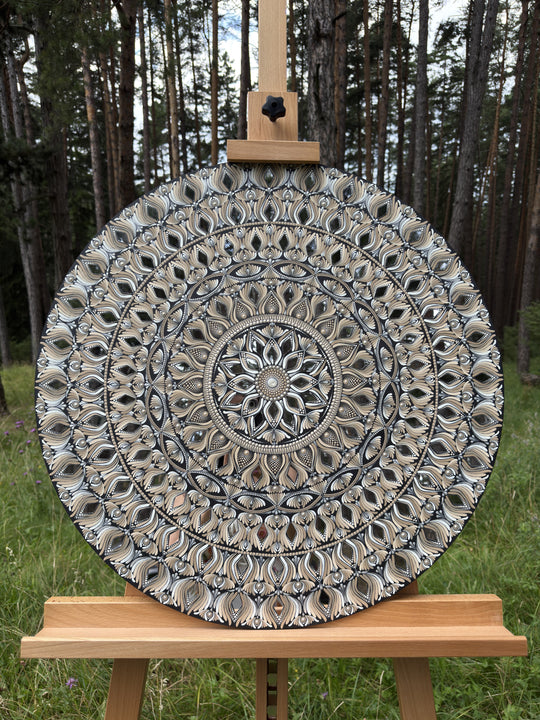 Inner Radiance | Hand-Painted Mandala