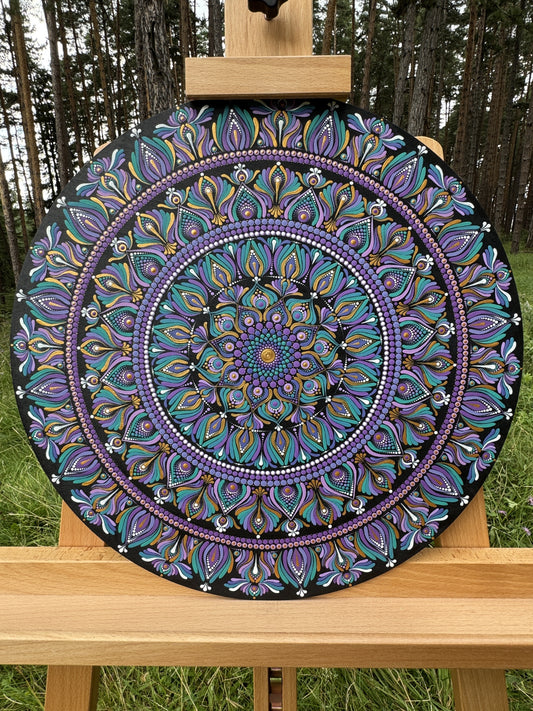 Astral Whisper | Hand-Painted Mandala