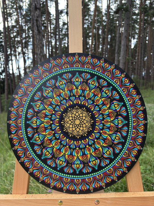 Spectrum of Life | Hand-Painted Mandala