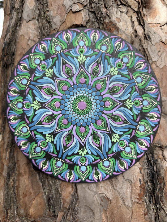 Awakening Blossoms | Hand-Painted Mandala