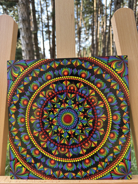 Kaleidoscope Dream | Hand-Painted Mandala