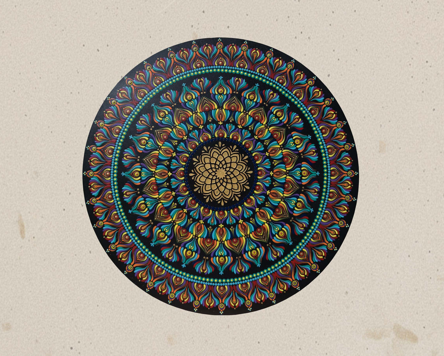 Spectrum of Life | Hand-Painted Mandala