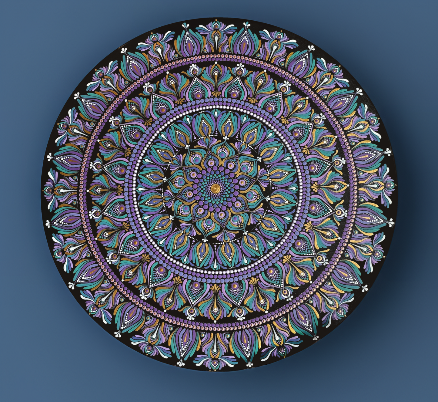 Astral Whisper | Hand-Painted Mandala