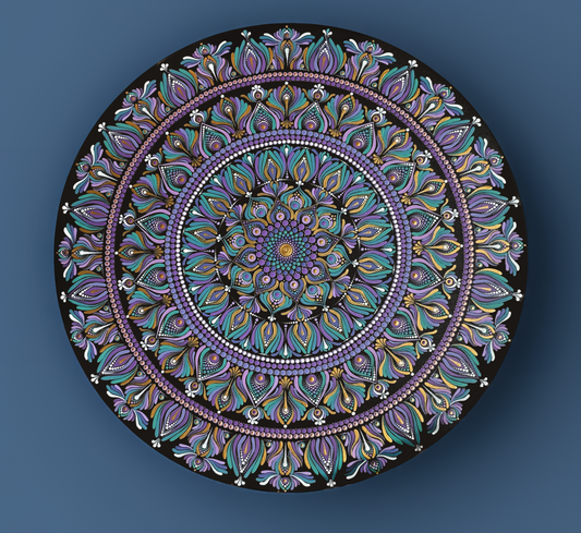 Astral Whisper | Hand-Painted Mandala