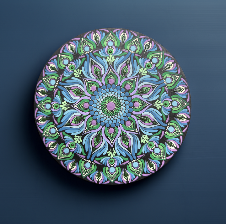 Awakening Blossoms | Hand-Painted Mandala