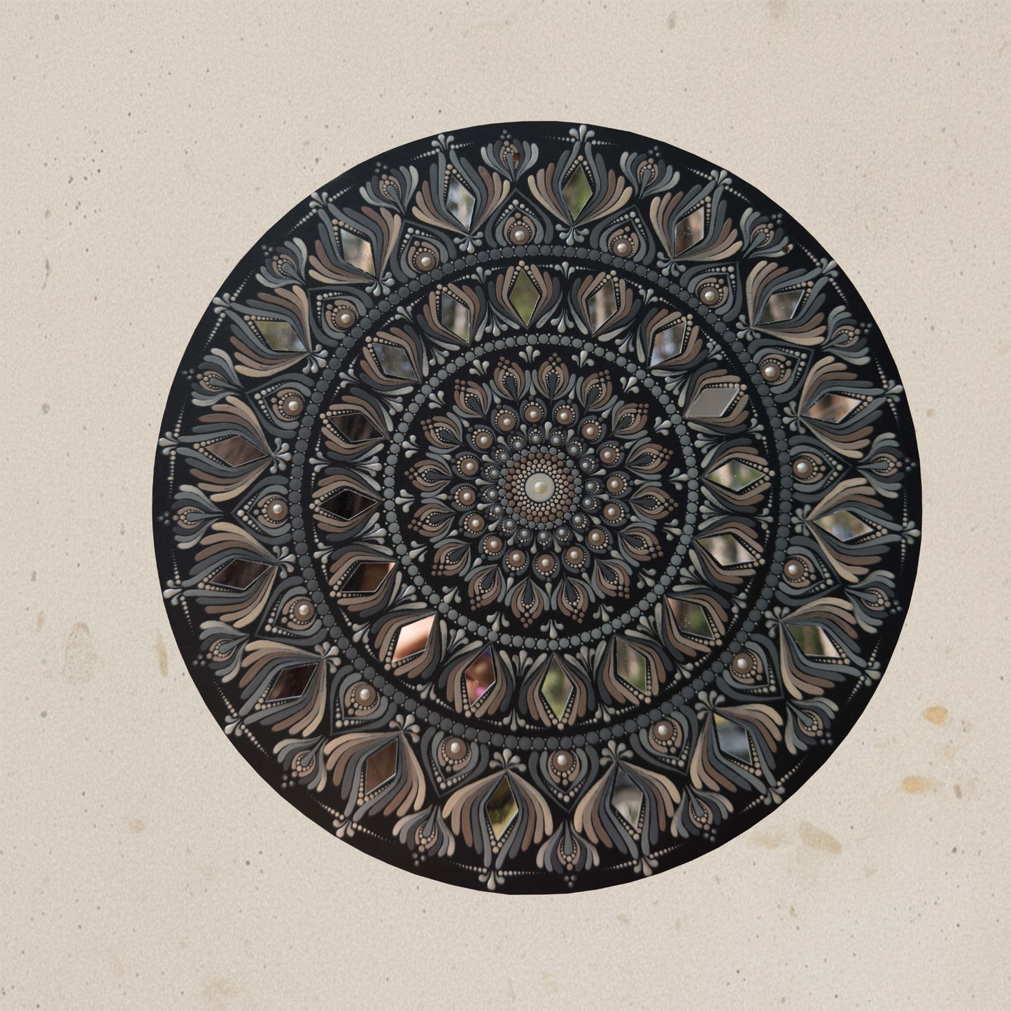 Echoes of Serenity | Hand-Painted Mandala